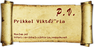 Prikkel Viktória névjegykártya